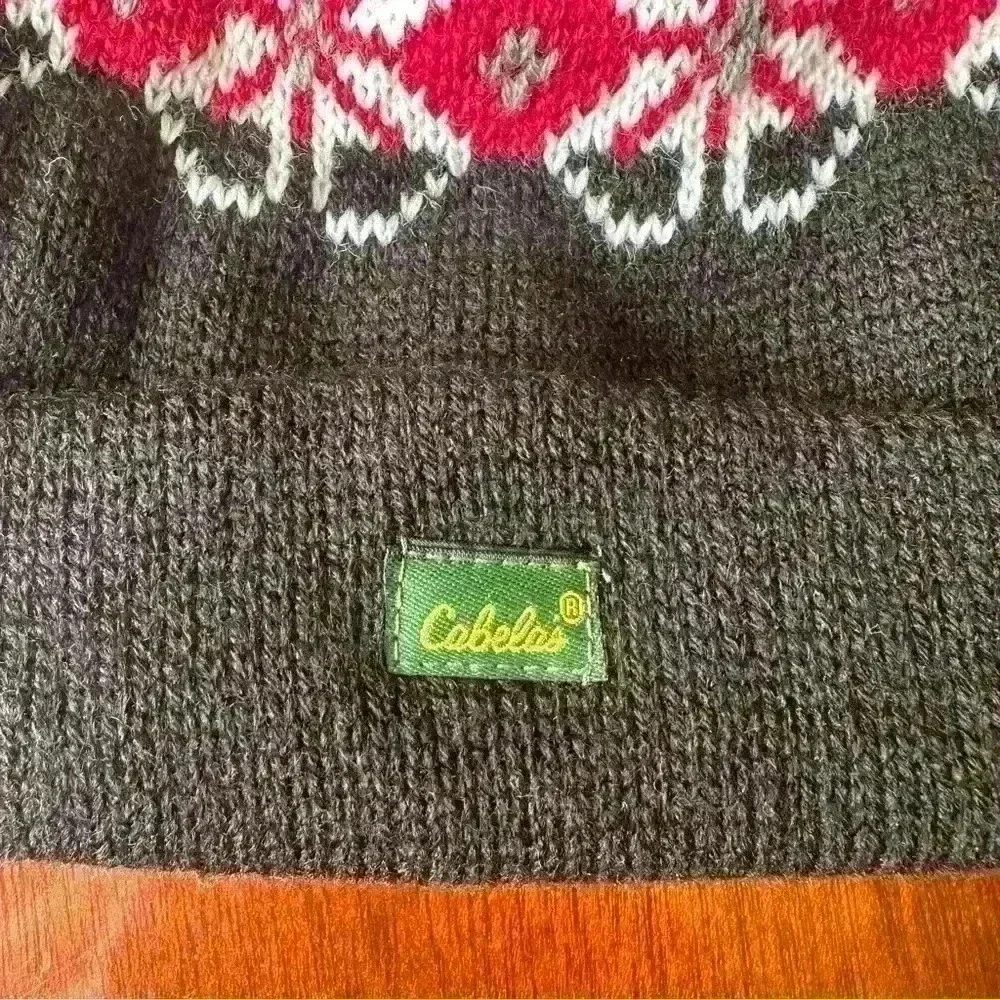 Cabela's Beanie | Red White Fall | Holiday |Winter Hat